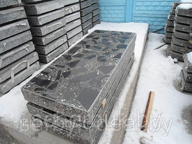 Надгробная плита из гранитной крошки - фото 2 - id-p4211546