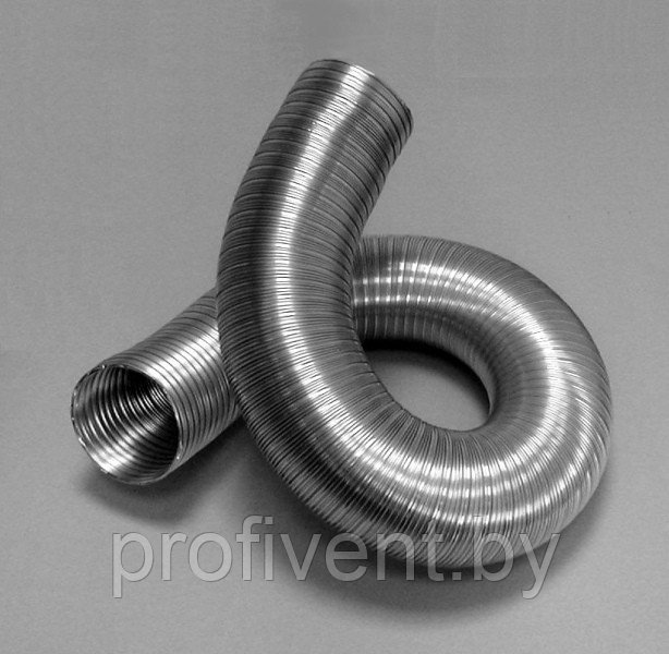 Воздуховод полужесткий алюминиевый, Гофра алюминиевая для вентиляции, Гофра алюминиевая жаростойкая, Воздухово - фото 1 - id-p3801164