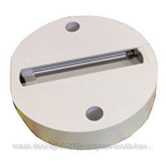 Адаптер крепления однофазного светильника к стене/потолку d100*25 Белый : однофазного светильника к