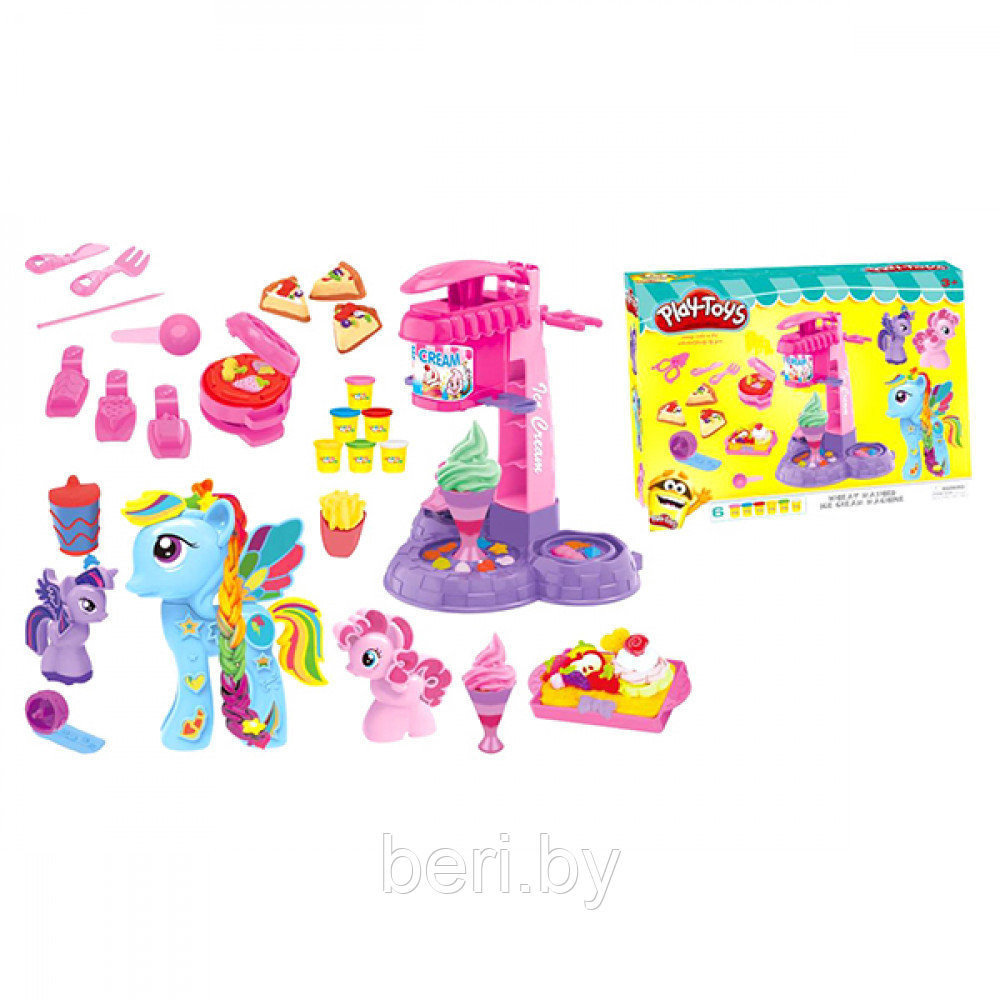 Игровой набор пластилина "Кондитерская" набор для творчества, Play Toys,  666-20, 6 цвета