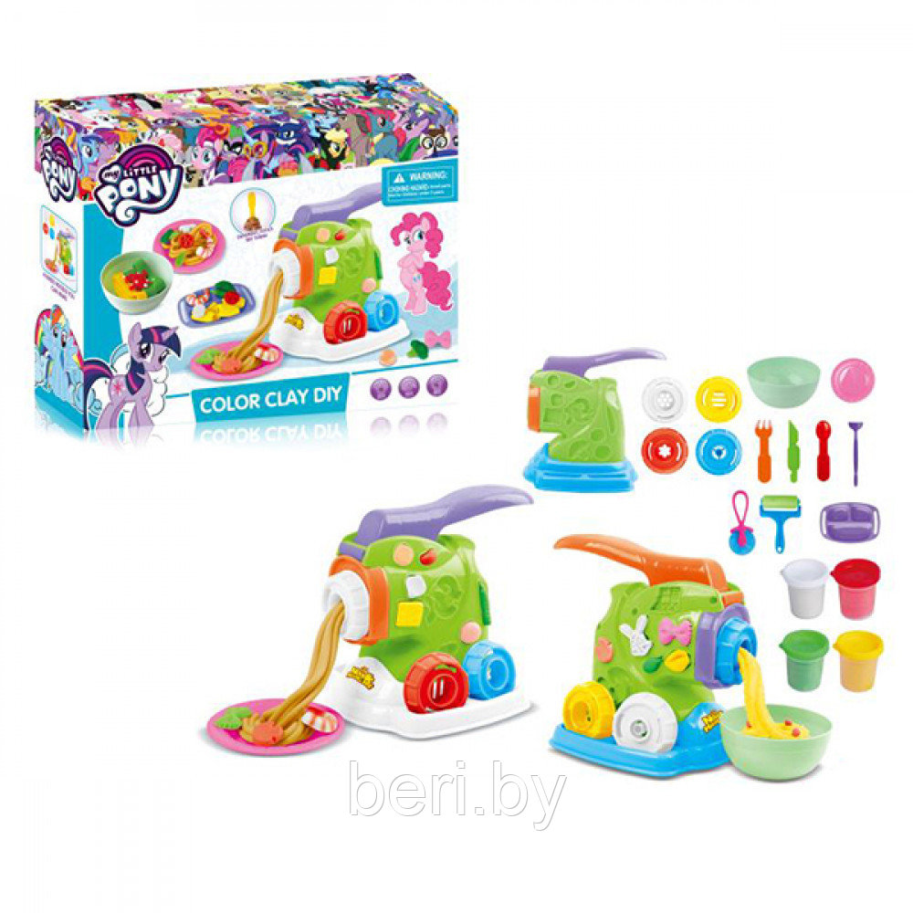 Игровой набор пластилина "My little Pony" набор для творчества, Play Toys,  677-C100, 4 цвета