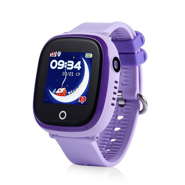 Детские умные часы водонепроницаемые Wonlex GW400X (фиолетовый) - фото 1 - id-p86195778