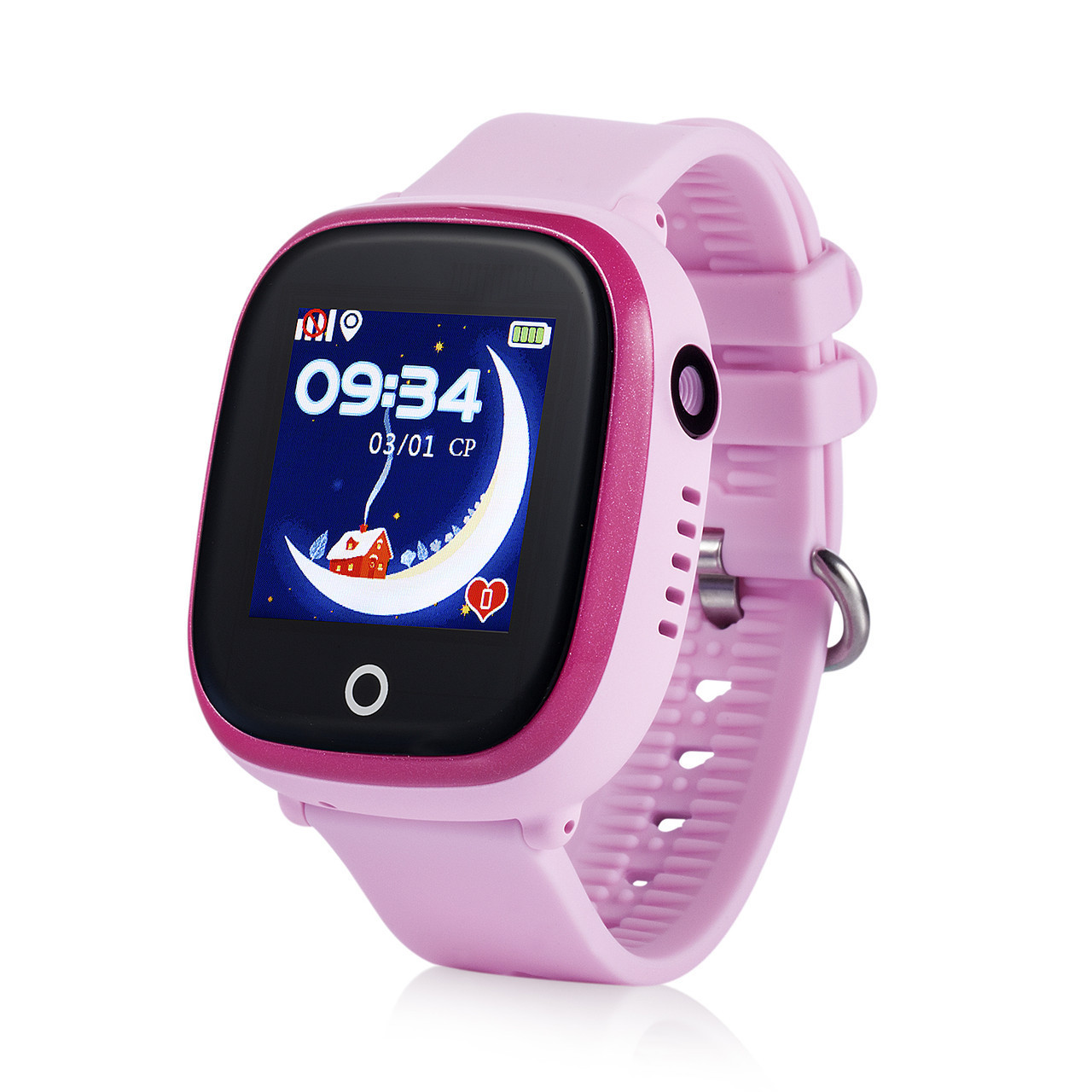 Детские умные часы водонепроницаемые Wonlex GW400X (розовые)