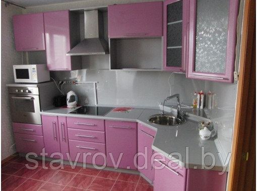 Кухня угловая фиолетовая - фото 1 - id-p86196953