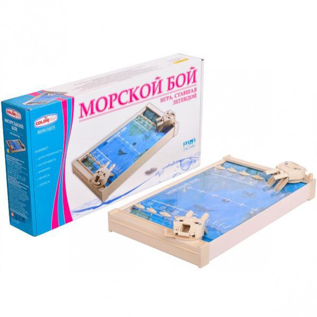 Настольная игра "Морской бой" ColorPlast - фото 1 - id-p86203982