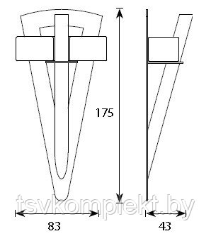 Светильник Cariitti TL-100 Факел с акриловым стержнем - фото 2 - id-p86217529