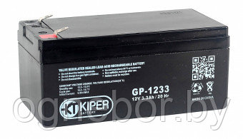 Аккумуляторная батарея Kiper GP-1233 F1 12V/3.3Ah - фото 1 - id-p86218481