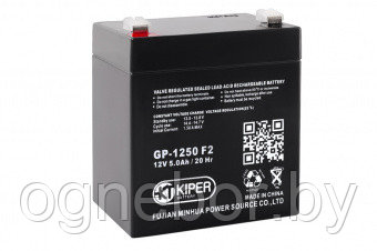 Аккумуляторная батарея Kiper GP-1250 F2 12V/5Ah - фото 1 - id-p86218530