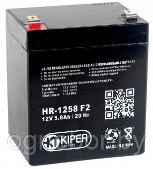 Аккумуляторная батарея Kiper HR-1258 F2 12V/5.8Ah - фото 1 - id-p86218548