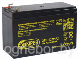 Аккумуляторная батарея Kiper GPL-1272 12V/7,2Ah