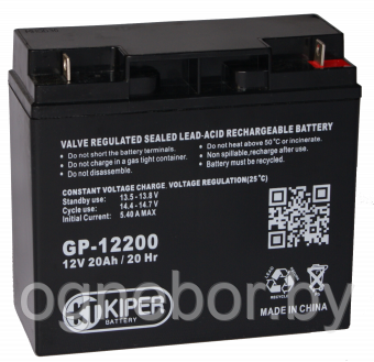 Аккумуляторная батарея Kiper GP-12200 12V/20Ah - фото 1 - id-p86218973