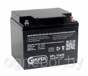 Аккумуляторная батарея Kiper GPL-12450 12V/45Ah - фото 1 - id-p86221235