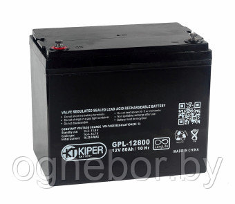 Аккумуляторная батарея Kiper GPL-12800 12V/80Ah - фото 1 - id-p86221529