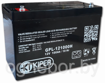 Аккумуляторная батарея Kiper GPL-121000H 12V/100Ah - фото 1 - id-p86221598