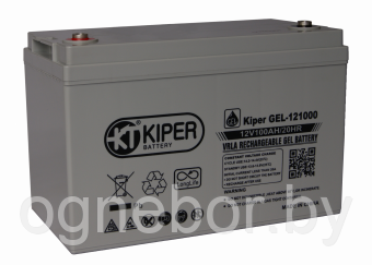Аккумуляторная батарея гелевая Kiper GEL-121000 12V/100Ah - фото 1 - id-p86221609