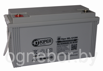 Аккумуляторная батарея гелевая Kiper GEL-121200 12V/120Ah - фото 1 - id-p86224071