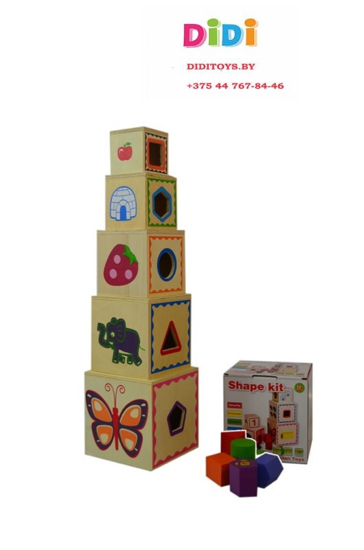 Детская деревянная игрушка Кубики сортер - фото 1 - id-p86225836