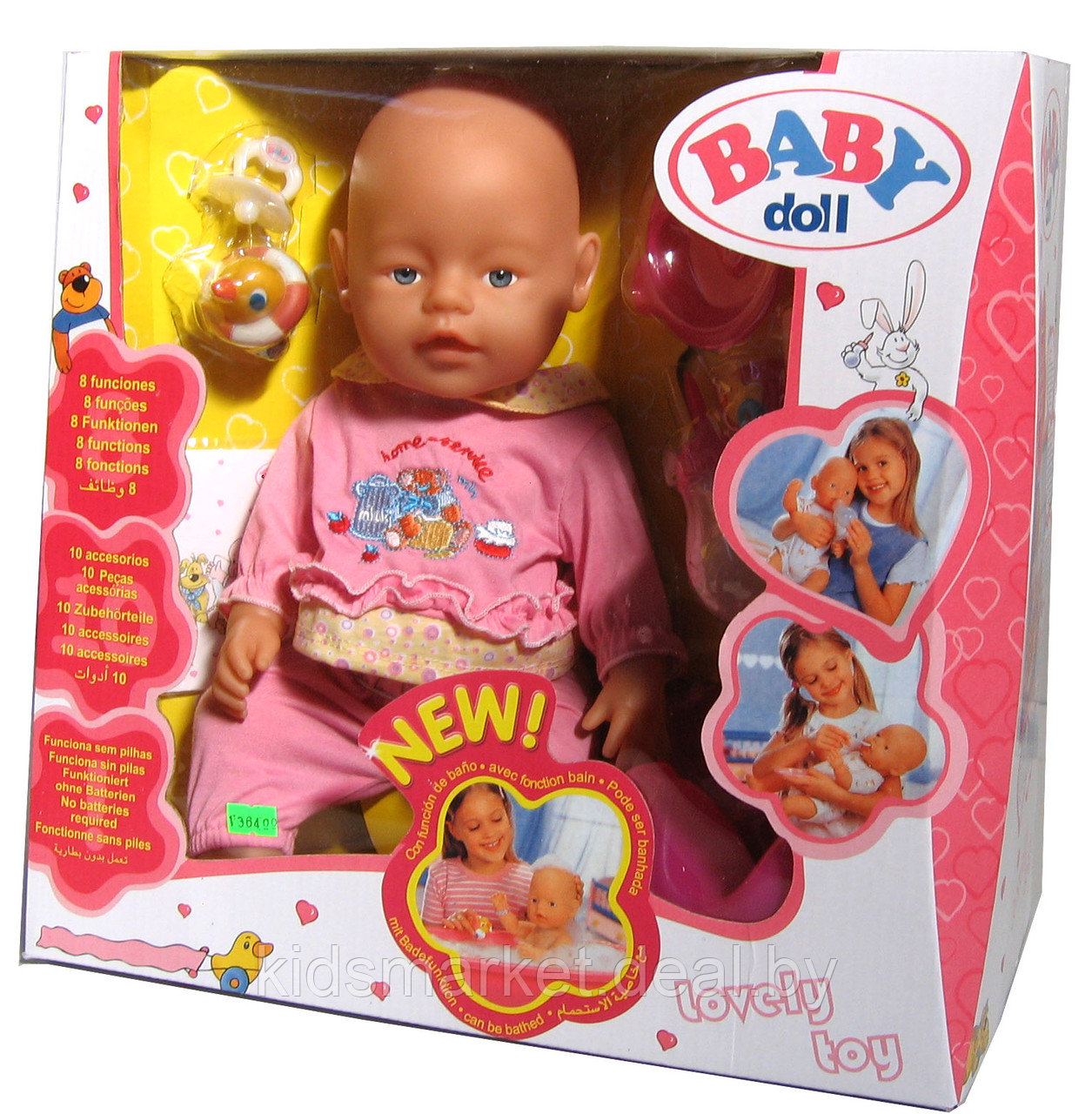 Кукла Baby Doll - 8 функций (расцветки в ассортименте) - фото 1 - id-p86228111