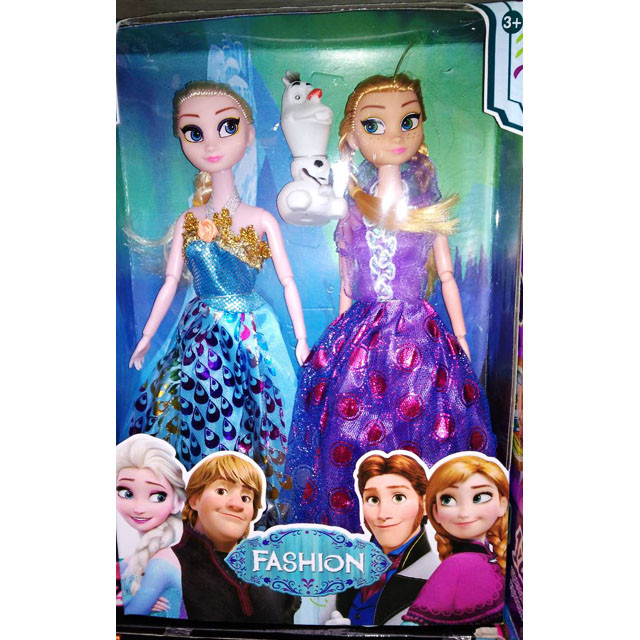 Набор шарнирных кукол 2 шт Frozen с Олафом - фото 1 - id-p86228213