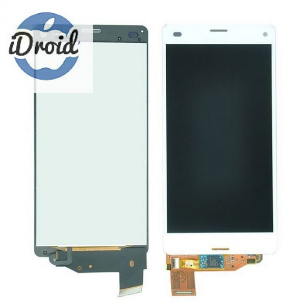 Дисплей (экран) Sony Xperia Z3 Compact Mini M55W D5803 D5833 с тачскрином, белый - фото 1 - id-p83007080