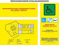 Тактильная мнемосхема, таблички, указатели, наклейки