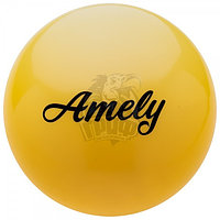 Мяч для художественной гимнастики Amely 150 мм (желтый) (арт. AGB-101-15-Y)