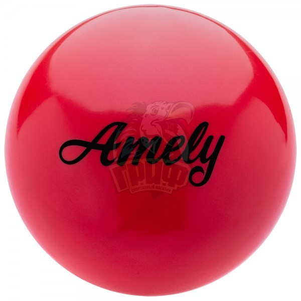 Мяч для художественной гимнастики Amely 150 мм (красный) (арт. AGB-101-15-R)