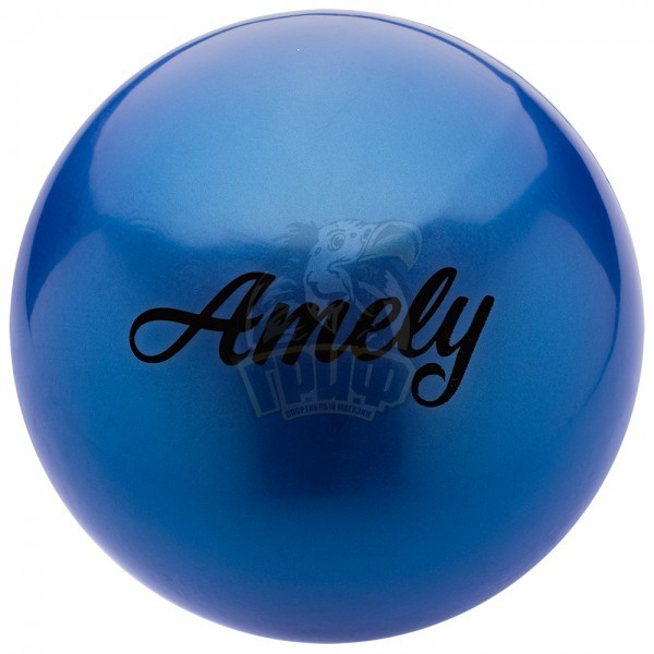Мяч для художественной гимнастики Amely 150 мм (синий) (арт. AGB-101-15-BL)