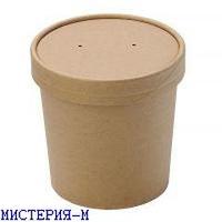 Упаковка DoEco d-70мм, h-85мм, 340мл ECO SOUP 12С, для супа, коричн. 250 шт /упак 250 шт/кор
