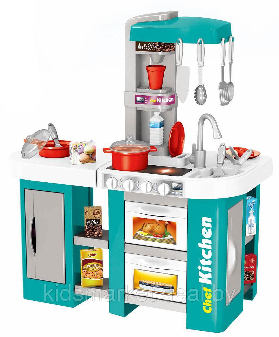 Игровой набор детская кухня Kitchen Shef 922-46 (53 предмета, свет, звук, вода)