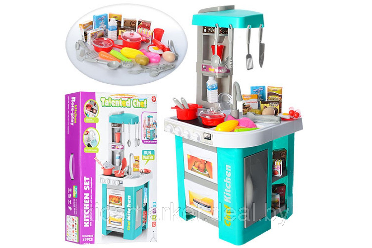 Игровой набор детская кухня Kitchen Shef 922-48 (49 предмета, свет, звук, вода) - фото 2 - id-p86255272