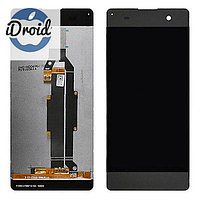 Дисплей (экран) Sony Xperia XA (F3111, F3112, F3113, F3115) с тачскрином, черный (аналог)