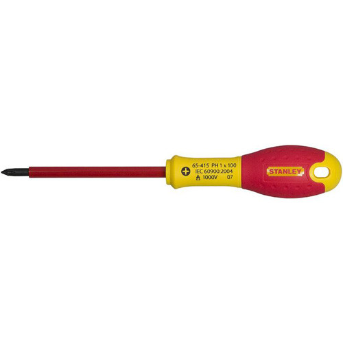 Отвертка электрика «FATMAX VDE 1000V» РН1х100мм Stanley 0-65-415