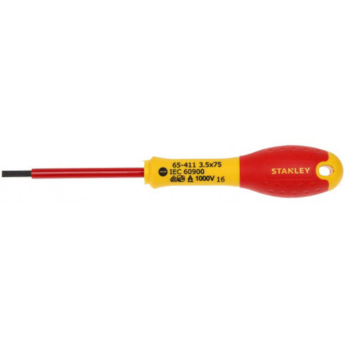 Отвертка электрика «FATMAX VDE 1000V» 3.5х75мм Stanley 0-65-411