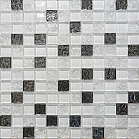 Mosaic glass white 30*30