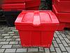 Пластиковый ящик для песка  и соли 150 литров красный