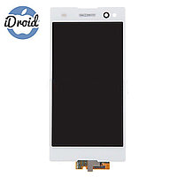 Дисплей (экран) Sony Xperia C3 D2533 с тачскрином, белый