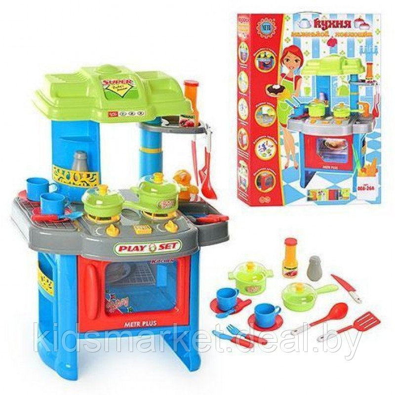 Детская игровая Кухня Kitchen 008-26А (световые и звуковые эффекты) - фото 3 - id-p86279669