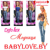 Кукла Defa Lucy 8355 Модница в джинсах и заплетенной косой