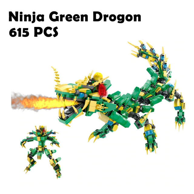 Конструктор Ninja 997 трансформер робот-дракон 615 деталей - фото 2 - id-p86316947