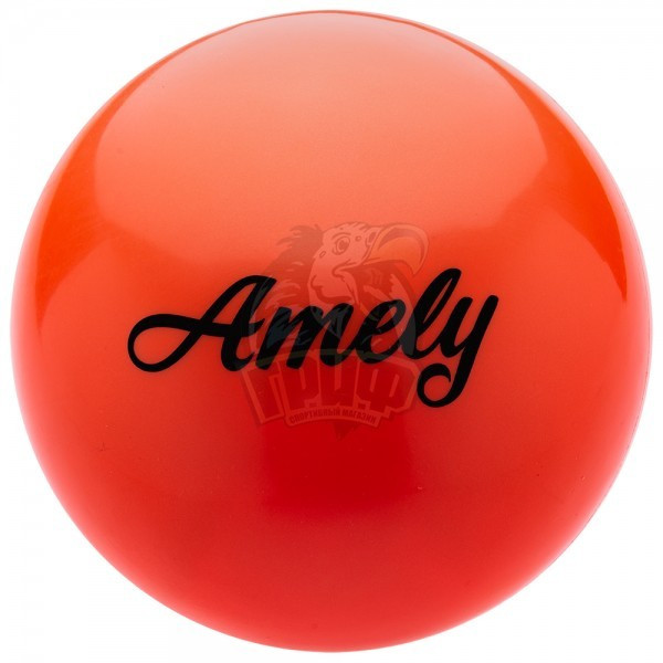 Мяч для художественной гимнастики Amely 190 мм (оранжевый) (арт. AGB-101-19-OR) - фото 1 - id-p86324054