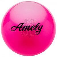 Мяч для художественной гимнастики Amely 190 мм (розовый) (арт. AGB-101-19-PI)