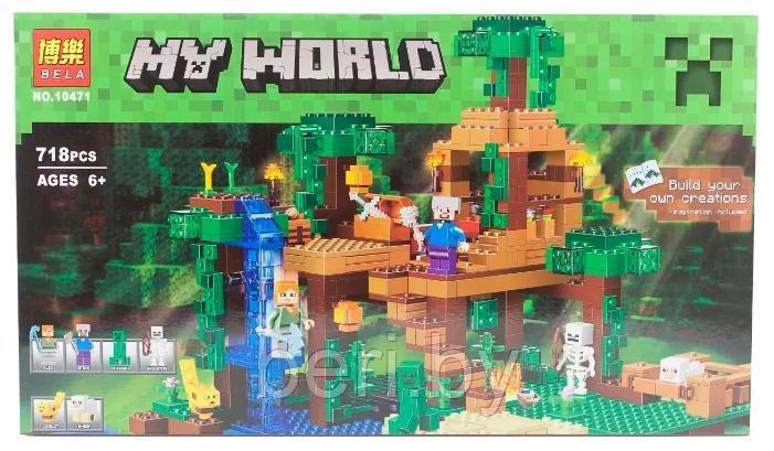 Конструктор QSO8 MineCraft My World 10471 Домик на дереве в джунглях" 718 детале (аналог Lego 21125) Майнкрафт - фото 7 - id-p86357651