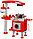 Детская игровая кухня 008-83 с духовкой, 35 предметов, высота 82 см, красная, фото 7