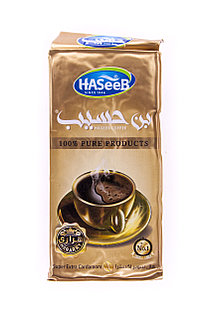 Арабский кофе Haseeb натуральный молотый с кардамоном, 200 гр. (Сирия)