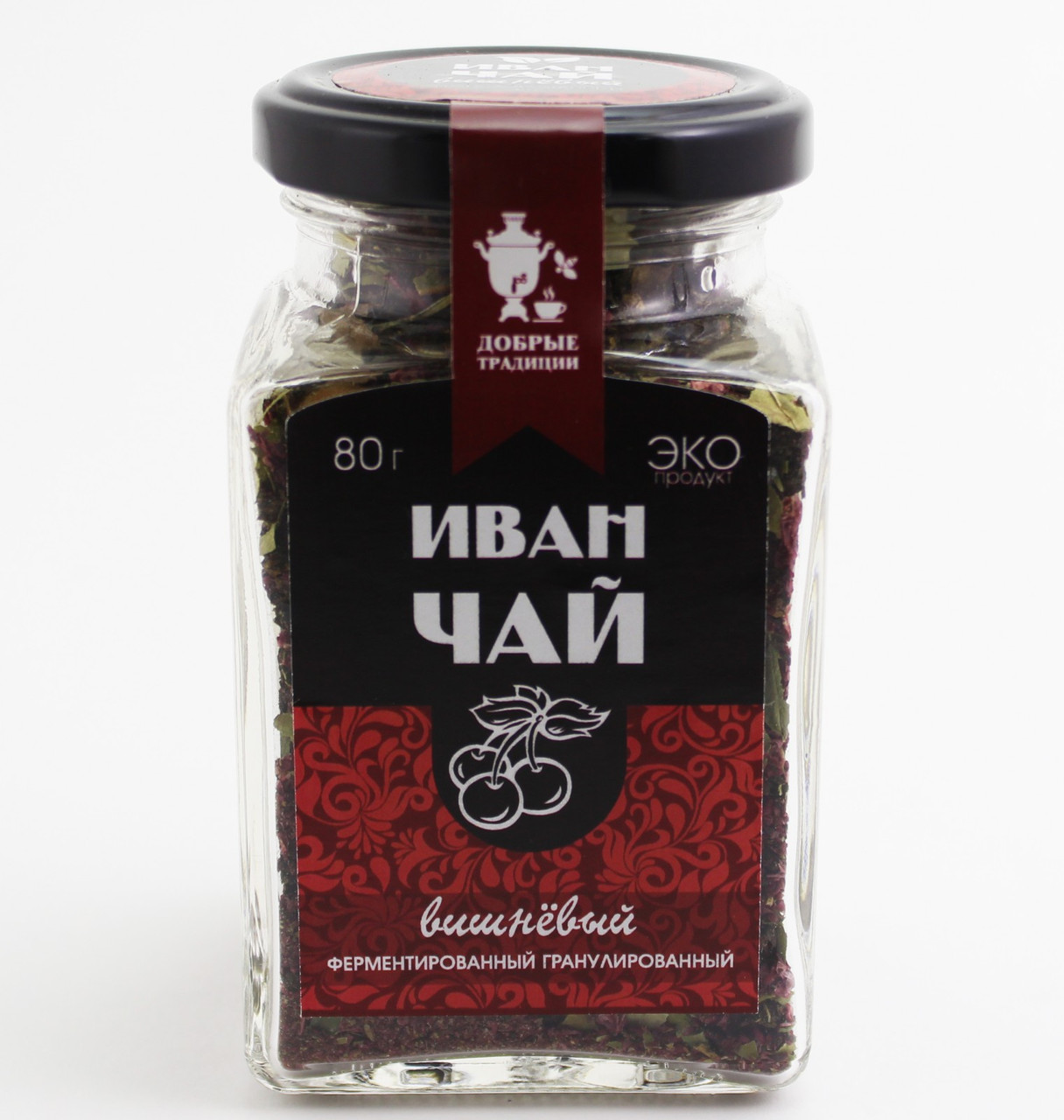 Иван чай Добрые традиции с вишней в гранулах, 80 гр. - фото 1 - id-p86384512