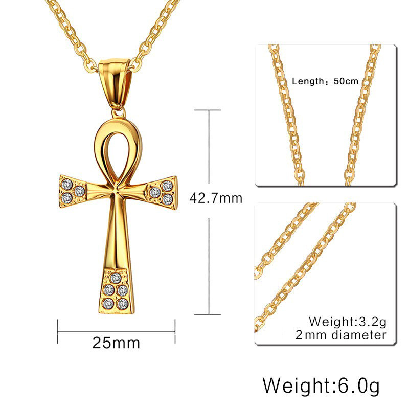 Египетский крест Анкх Strazze Gold (амулет) - фото 4 - id-p86432663