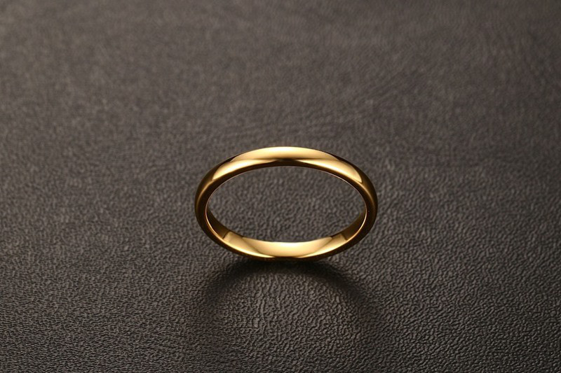 Обручальное UNI Gold (обручальное кольцо унисекс из вольфрама) - фото 3 - id-p86433043