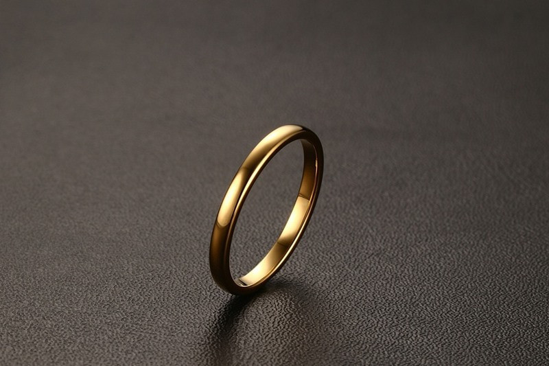 Обручальное UNI Gold (обручальное кольцо унисекс из вольфрама) - фото 2 - id-p86433060