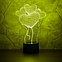 3D светильник Шарики сердечки, фото 6